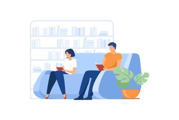 Download Students Studying and Reading in Library - Library Collection