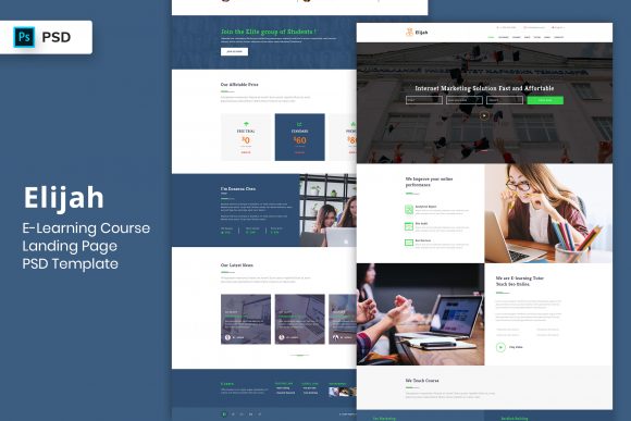 Download E-Learning Single Course Landing Page - Course Collection