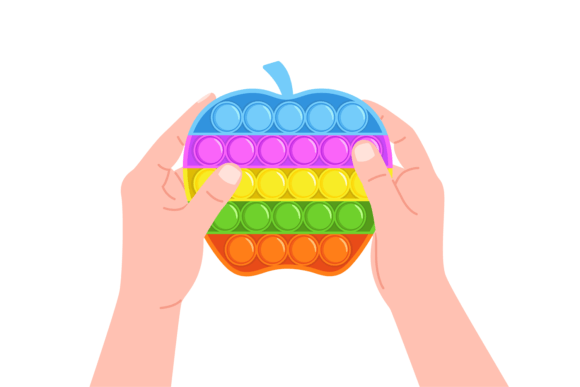 Download Pop It Fidget. Human Hands Hold Antistre - Human Collection