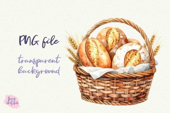 Download Sourdough Bread Basket PNG Clipart - Premium Bundle