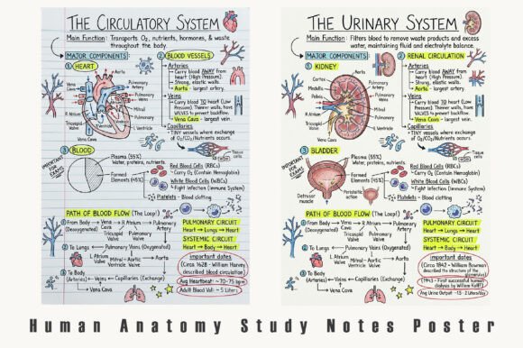 Download Human Anatomy Study Notes Poster - Human Collection