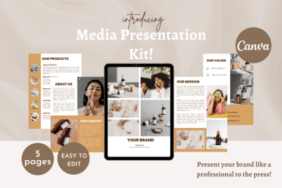 Download Media Press Kit for Brands - Canva - Press kit Collection